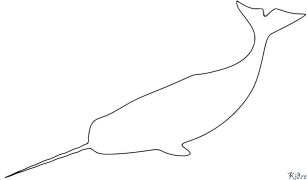 narwhal Printable Coloring Nplooj Ntawv